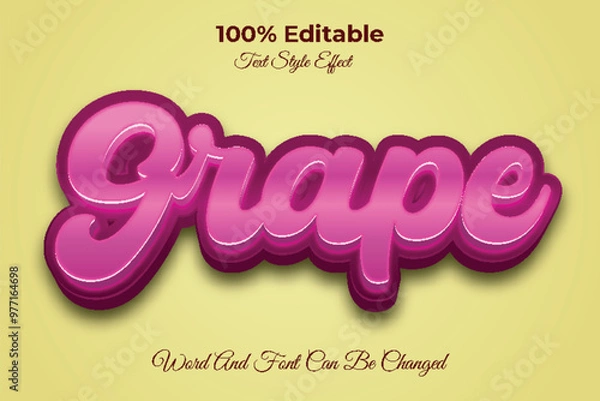 Obraz grape editable Text Effect