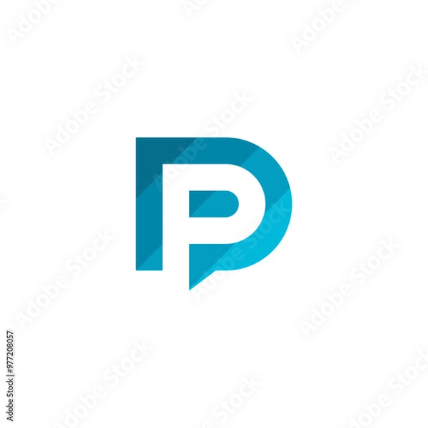 Obraz Letter P Logo design vector template