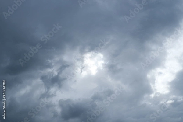 Obraz storm clouds timelapse