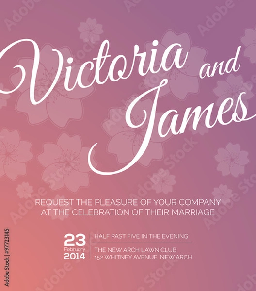 Obraz Save the date. Wedding invitation.