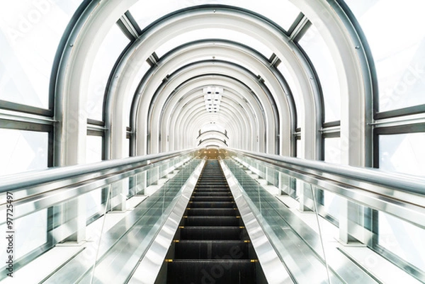 Fototapeta Escalator at The Floating Garden Observatory building