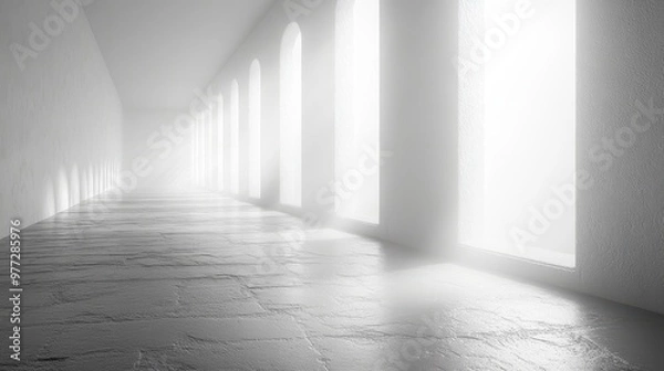 Obraz Crisp white background with a clean and seamless appearance, perfect for creating professional quality visuals.