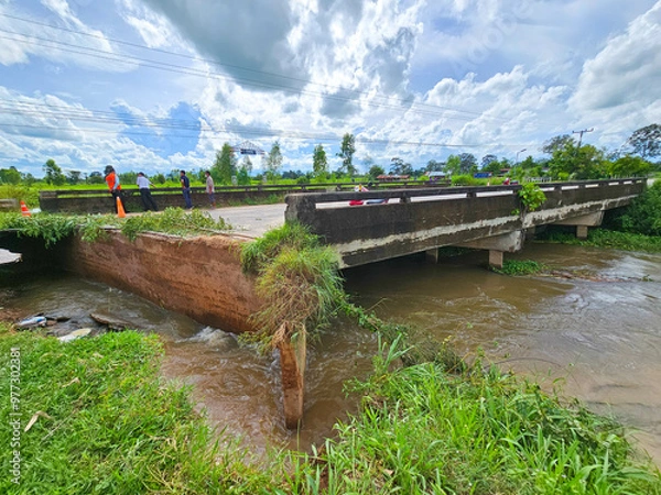 Obraz Flooding in Roi Et Province, Thailand, year 2023