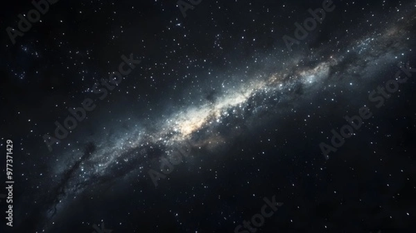 Fototapeta Stunning High-Resolution Image of the Milky Way Galaxy in Deep Space