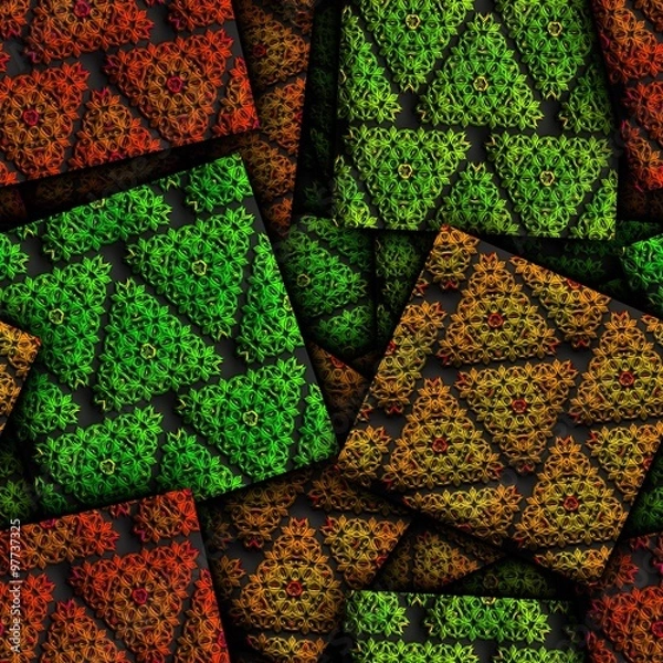 Fototapeta Plastic background tiles