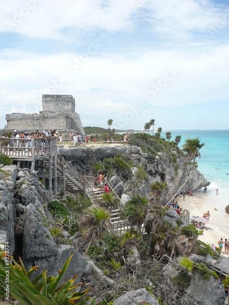 Obraz tulum temple plage 2