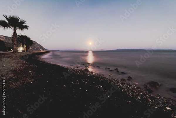 Obraz sunset over the beach