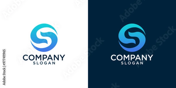 Fototapeta  letter s abstract monogram logo vector design