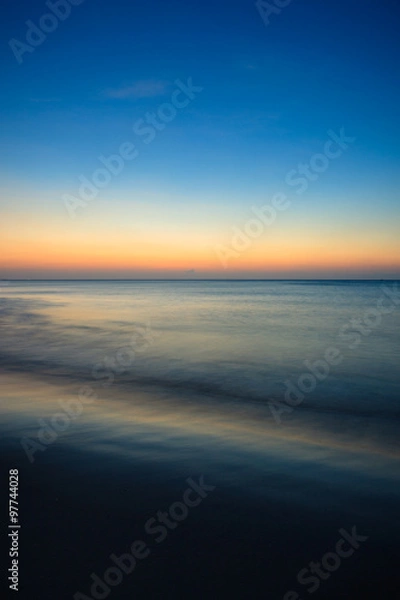 Fototapeta Minimalistic seascape at twilight