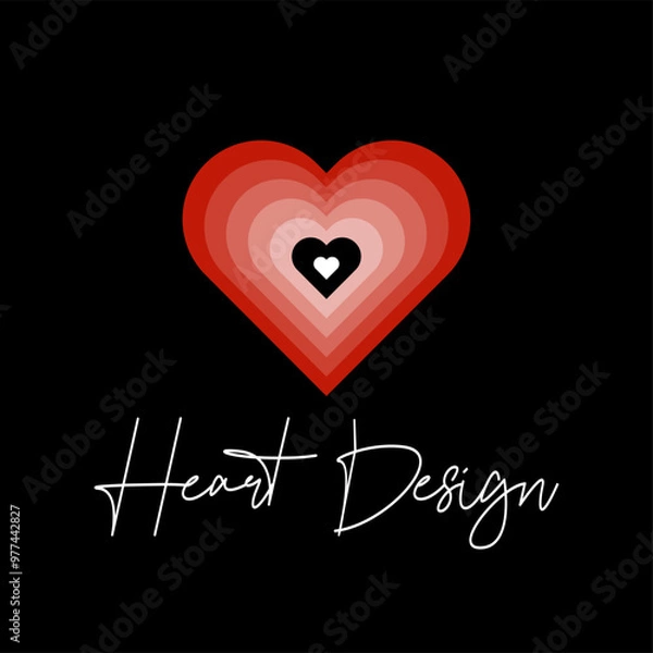 Fototapeta heart design line love abstract background pattern design 