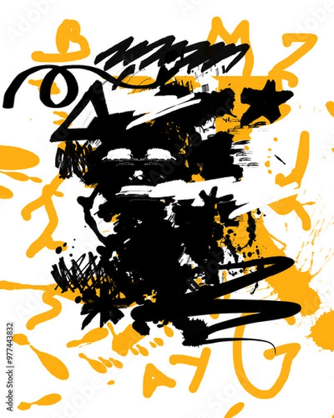 Fototapeta color brush line abstract background pattern design 