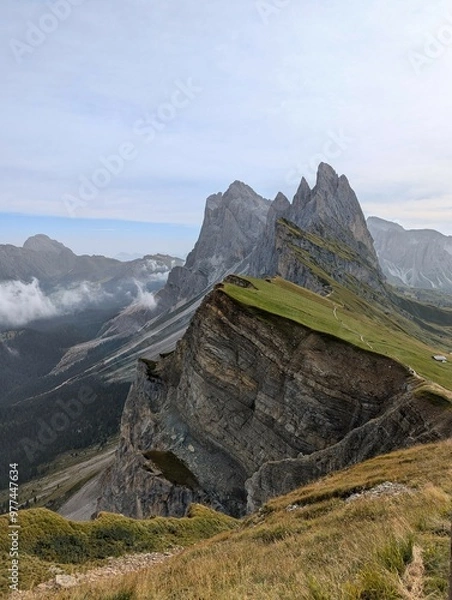 Fototapeta Seceda mountain in summer in dolomites