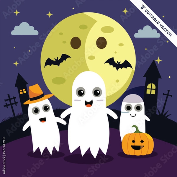 Obraz Halloween concept illustration design 