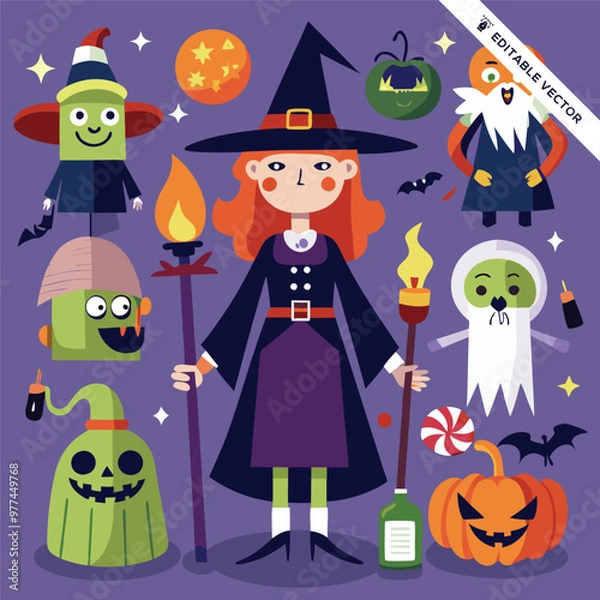 Obraz Halloween concept illustration design 