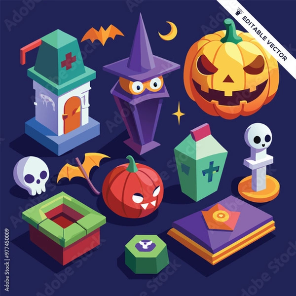 Obraz Halloween concept illustration design 