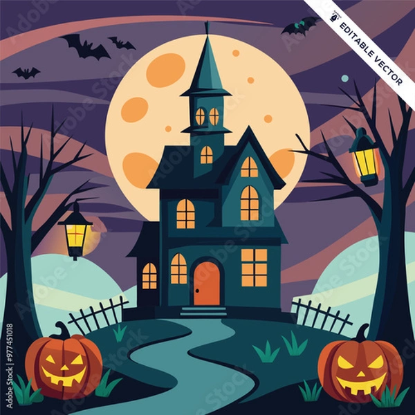 Obraz Halloween concept illustration design 