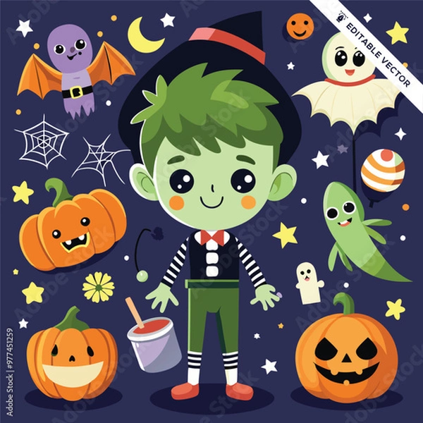 Obraz Halloween concept illustration design 