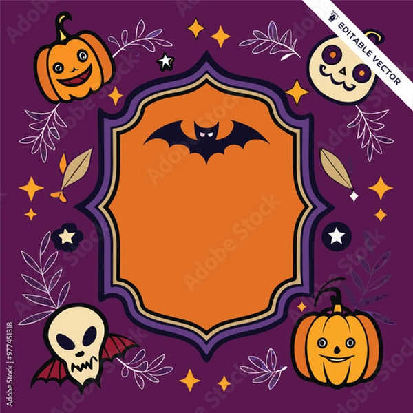 Obraz Halloween concept illustration design 