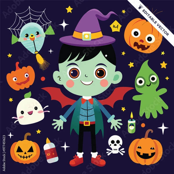 Obraz Halloween concept illustration design 