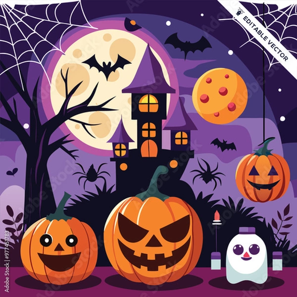 Obraz Halloween concept illustration design 