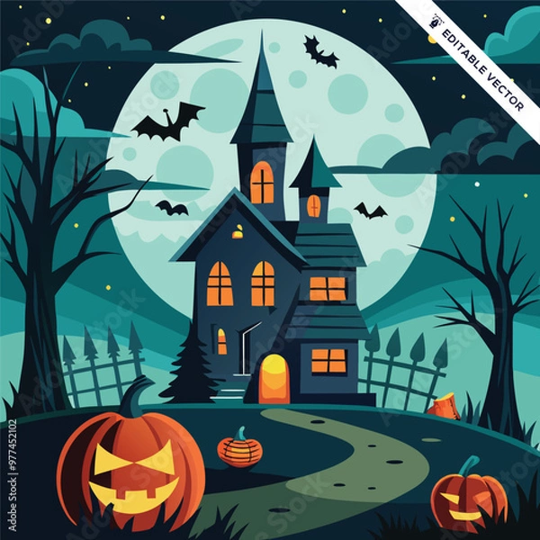 Obraz Halloween concept illustration design 