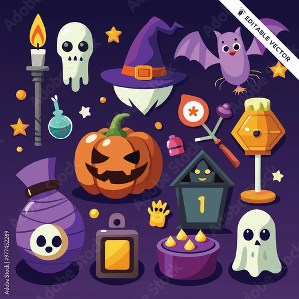 Obraz Halloween concept illustration design 
