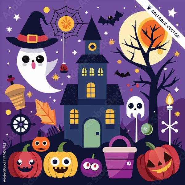 Obraz Halloween concept illustration design 