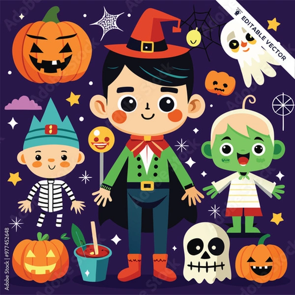 Obraz Halloween concept illustration design 