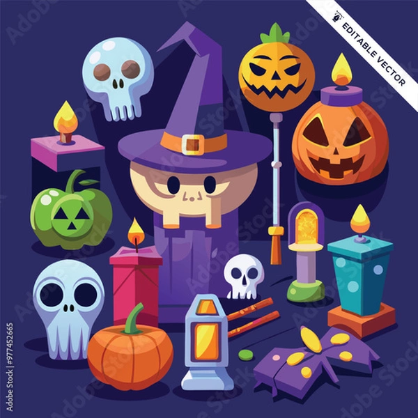 Obraz Halloween concept illustration design 