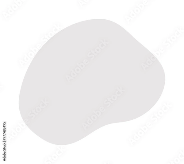 Fototapeta 手描きのゆるい抽象的な形 - シンプルでおしゃれな背景や装飾･あしらいの素材 - Blob