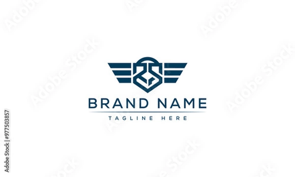 Obraz Logo design letter RR . Elegant modern. Vector template.