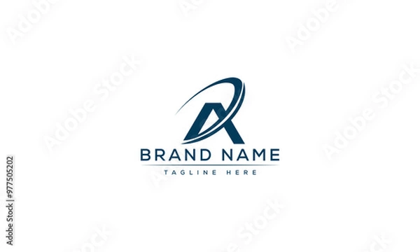 Fototapeta Logo design letter A . Elegant modern. Vector template.