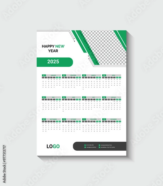 Obraz 2025 wall calendar 