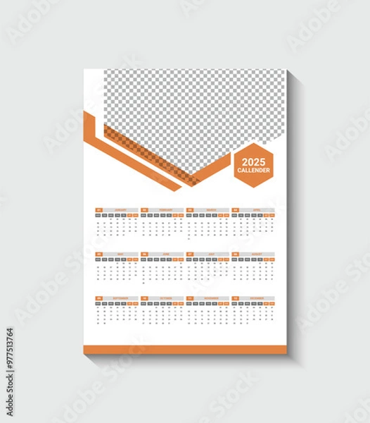 Obraz 2025 wall calendar 