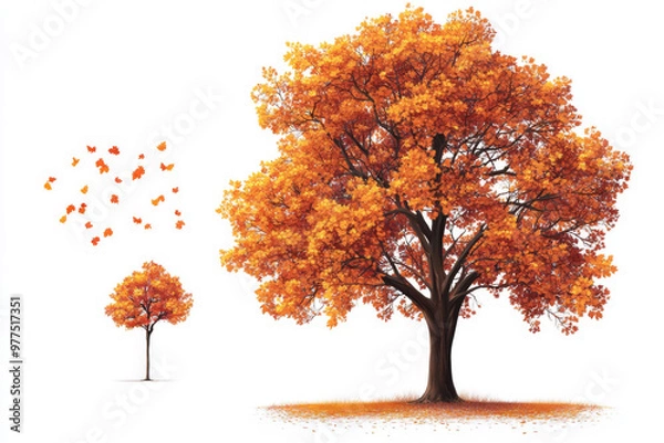 Obraz autumn tree with leaves