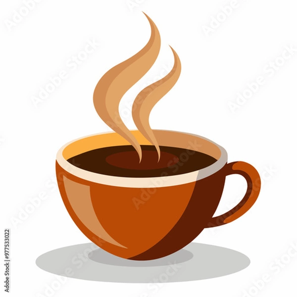 Obraz cup of coffee with steam