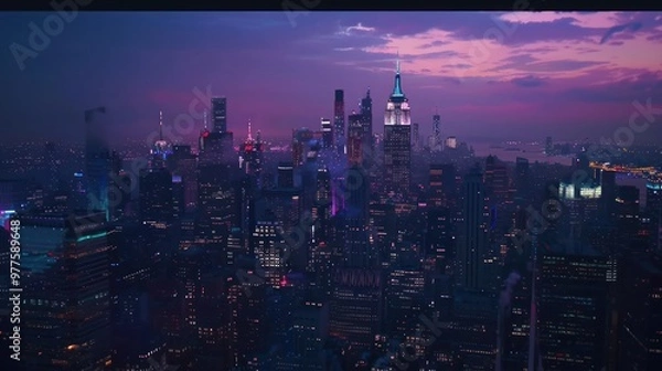 Obraz Cityscape at Dusk