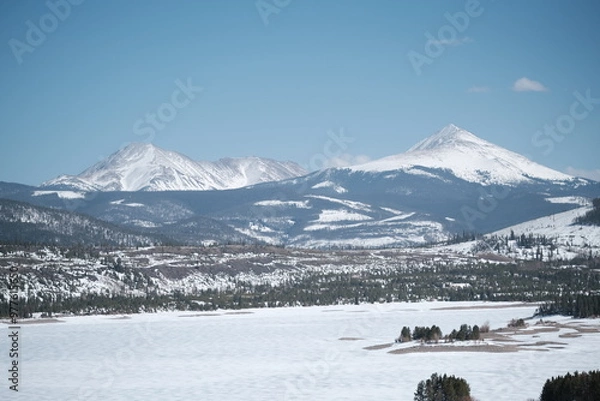 Obraz snow covered mountains