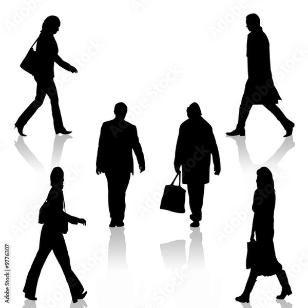 Obraz Ludzie chodzą