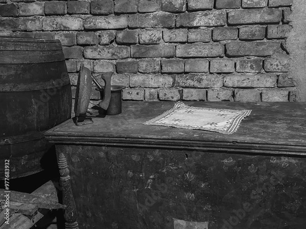 Obraz old abandoned objects