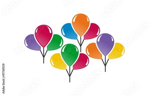 Obraz balloons bunch colorful