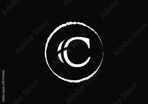 Fototapeta Letter C logo initial design template