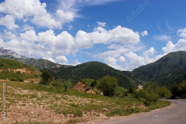 Obraz landscape with mountains and sky