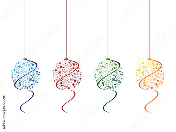 Obraz Christmas baubels