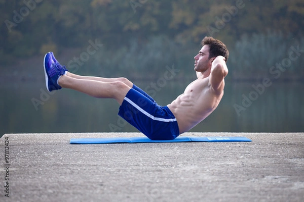 Obraz situps outdoor