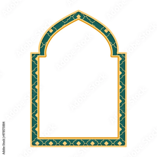 Fototapeta Islamic ornate frame