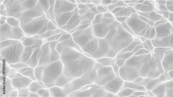 Fototapeta Abstract image of a water surface featuring gentle ripples and shimmering light reflections, creating a serene texture.