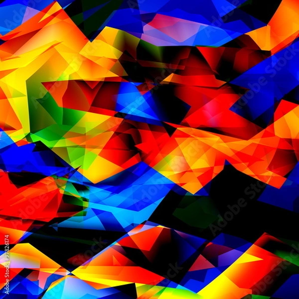 Obraz Colorful geometric background texture or pattern. Ornate fun.