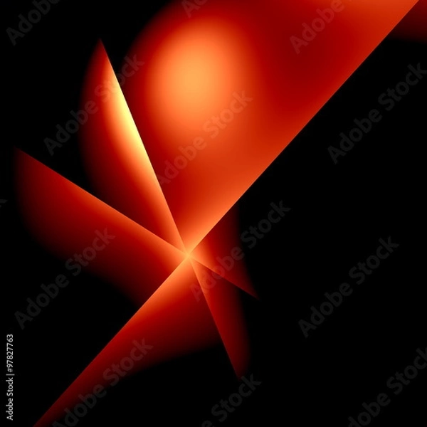 Obraz Broken mirror effect. Dark textured surface. Creative concept.