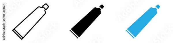 Fototapeta Toothpaste tube icon vector